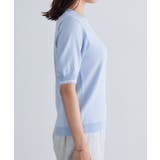 ライン配色パフニット ニット 半袖 | Pierrot | 詳細画像8