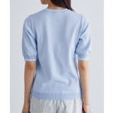 ライン配色パフニット ニット 半袖 | Pierrot | 詳細画像9