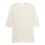 アイボリー | リネンタッチシアーリブニット ニット シアー | Pierrot