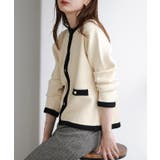 配色ニットジャケット ニット ジャケット | Pierrot | 詳細画像22 