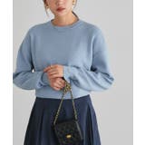 スモークブルー | [吸湿発熱] 選べるネックサイドスリットニット ニット | Pierrot