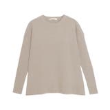 グレージュ | 袖リブAラインニット ニット 袖リブ | Pierrot
