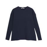 ネイビー | 袖リブAラインニット ニット 袖リブ | Pierrot