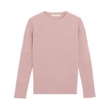 A/ピンク | 選べるデザイン袖ボタンリブニット ニット パール | Pierrot