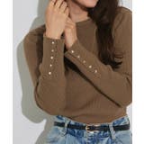 選べるデザイン袖ボタンリブニット ニット パール | Pierrot | 詳細画像27 