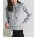 グレー | ボウタイポケットニット ニット ボウタイ | Pierrot