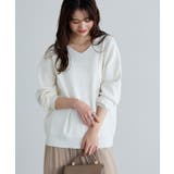 オフホワイト | 選べるネック多機能ニットプルオーバー ニット 春 | Pierrot