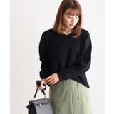 ブラック | 選べるネック多機能ニットプルオーバー ニット 春 | Pierrot