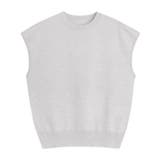 シルバーグレー | フレンチスリーブラメニット ニット ラメ | Pierrot