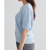 多機能バイカラーパフニットカーディガン カーディガン 多機能 | Pierrot | 詳細画像7 