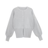 グレー | 多機能パールボタンニットカーディガン パールボタン カーディガン | Pierrot