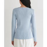 多機能ゴールドボタンヘンリーネックニット 抗菌 UVカット | Pierrot | 詳細画像7