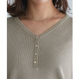 多機能ヘンリーVネックニットプルオーバー ニット Vネック | Pierrot | 詳細画像4 