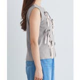 リボンモチーフノースリーブニット ニット ノースリーブ | Pierrot | 詳細画像7 