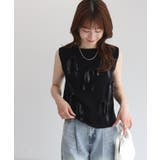 リボンモチーフノースリーブニット ニット ノースリーブ | Pierrot | 詳細画像19 