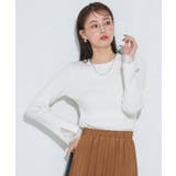 袖スカラップレースデザインニット ニット レース | Pierrot | 詳細画像31