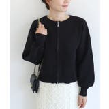 ブラック | スポンジニットカーディガン カーディガン ニット | Pierrot