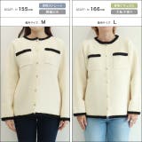 ゴールドボタン配色ニットジャケット ジャケット ニット | Pierrot | 詳細画像9 