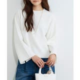 ホワイト | 袖ボタン2wayニット ニット 袖ボタン | Pierrot