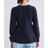 ゴールドボタンペプラムカーディガン カーディガン ペプラム | Pierrot | 詳細画像8 