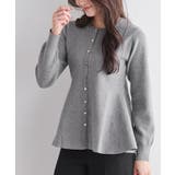 ゴールドボタンペプラムカーディガン カーディガン ペプラム | Pierrot | 詳細画像28 