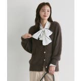 ブラウン | ゴールドボタンシャギーニットカーディガン カーディガン ニット | Pierrot