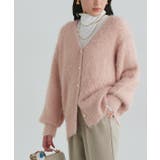 ピンク | ゴールドボタンシャギーニットカーディガン カーディガン ニット | Pierrot