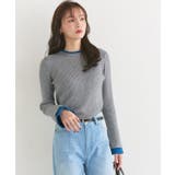 バイカラーフレアスリーブリブニット ニット フレアスリーブ | Pierrot | 詳細画像17 