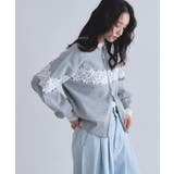 [ECLAM]レースドッキングカーディガン レース 華やか | Pierrot | 詳細画像24 