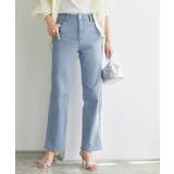 サックス | 接触冷感ストレッチストレートデニム デニム 接触冷感 | Pierrot