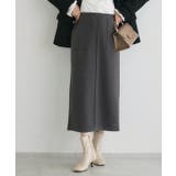 杢チャコール | カット起毛ポケットIラインスカート スカート Iライン | Pierrot