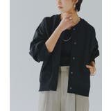 ブラック | [RASW]ボリュームスリーブニットブルゾン ブルゾン ニット | Pierrot