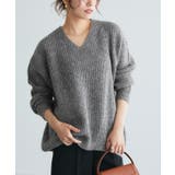 チャコールグレー | コクーンシルエットニット ニット コクーンシルエット | Pierrot