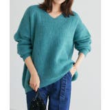 ブルーグリーン | コクーンシルエットニット ニット コクーンシルエット | Pierrot