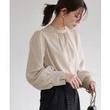 ベージュ | 2wayオーガンジースリーブブラウス ブラウス 2way | Pierrot