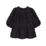 ブラック | ジャカードギャザーフレアブラウス ブラウス ジャカード | Pierrot