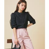 フロッキードットチュールパフブラウス ブラウス ドット | Pierrot | 詳細画像15 