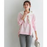 ピンク | ネックが選べるコットンミックスオーバーニット ニット 綿混 | Pierrot