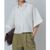 オフホワイト | [RASW]クロップドワイドシャツ シャツ クロップド丈 | Pierrot