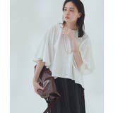 オフホワイト | オーバーフリルTシャツ Tシャツ カットソー | Pierrot