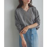 [RASW]ビスコースVネックルーズニット ニット Vネック | Pierrot | 詳細画像18 