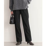 ブラック | 裏起毛ストレッチパンツ パンツ 裏起毛 | Pierrot