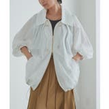 オフホワイト | [RASW]ドロストデザインブルゾン フレア 裾 | Pierrot