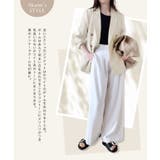 【Akaneさんコラボアイテム】[RASW]ウォッシャブルリネンタッチジャケット… | Pierrot | 詳細画像7 
