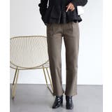 モカ | 裏起毛ストレッチパンツ 裏起毛 ストレッチ | Pierrot
