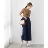 フリンジヘムパンツ パンツ ボトムス ワイド ロング フリンジヘム デニム | Pierrot | 詳細画像6 