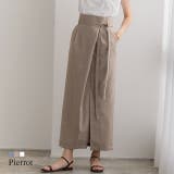 リネンライクラップスカート スカート ロングスカート ラップスカート マキシス | Pierrot | 詳細画像1