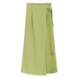 グリーン | 【CanCam8月号掲載アイテム】切り替えラップスカート スカート サイドベルト | Pierrot