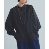 ブラック | [RASW]ピンタックボリュームスリーブブラウス | Pierrot