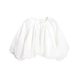 オフホワイト | [RASW]ショートバルーンジップブラウス ブラウス ジップ | Pierrot